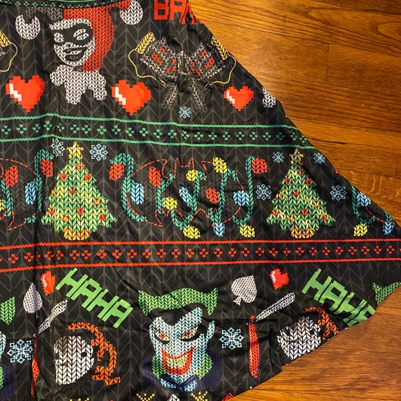 BRAND NEW Harley Quinn Joker Christmas Batman Skater Dress - Picture 3 of 4